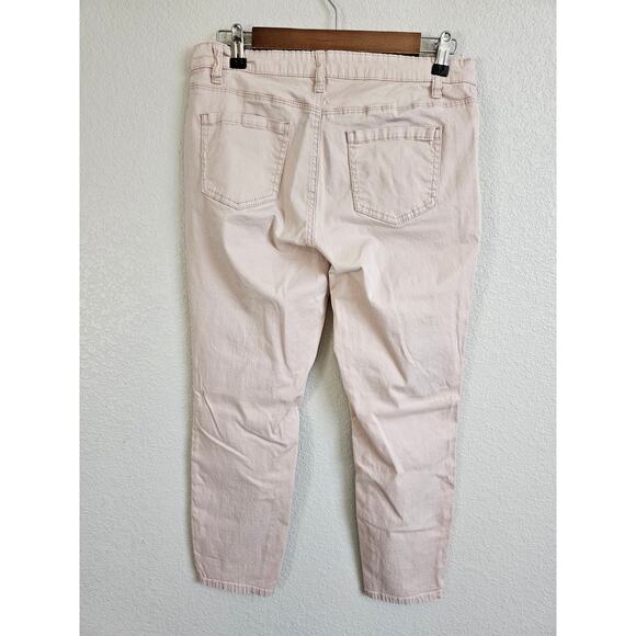 Buffalo David Bitton Jeans Womens 8 Lt Pink Daily Mid Rise Skinny Ankle Preppy - Picture 3 of 4